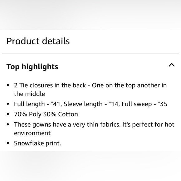 Hospital Gown Back Tie (2 pack) - Picture 4 of 4